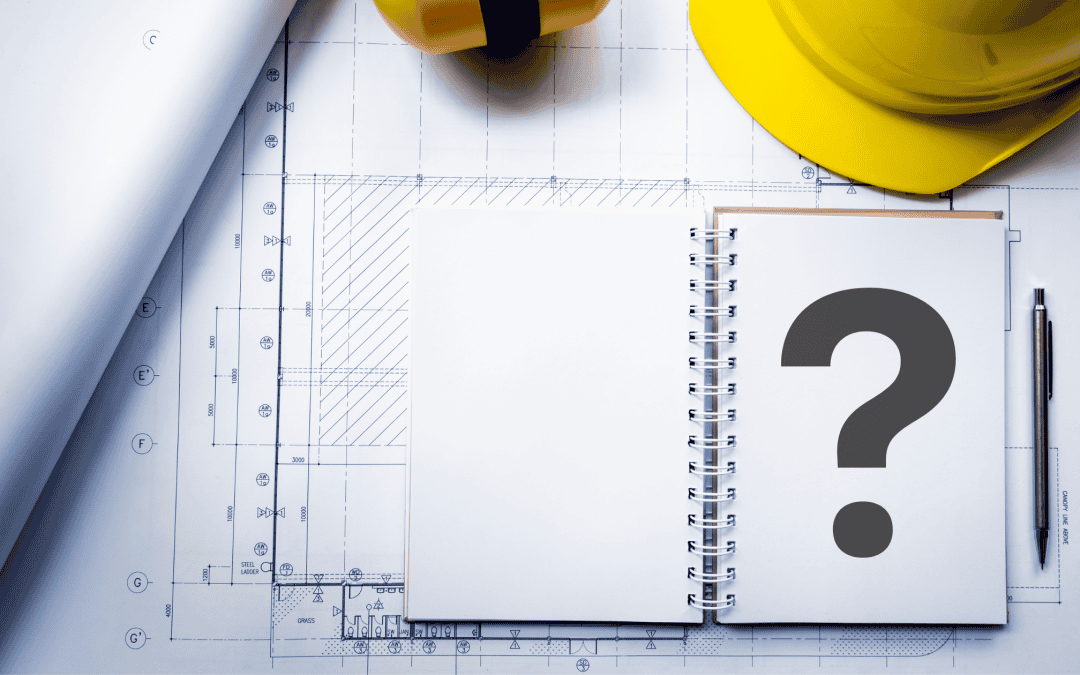 Blueprint and construction tools for building project planning.