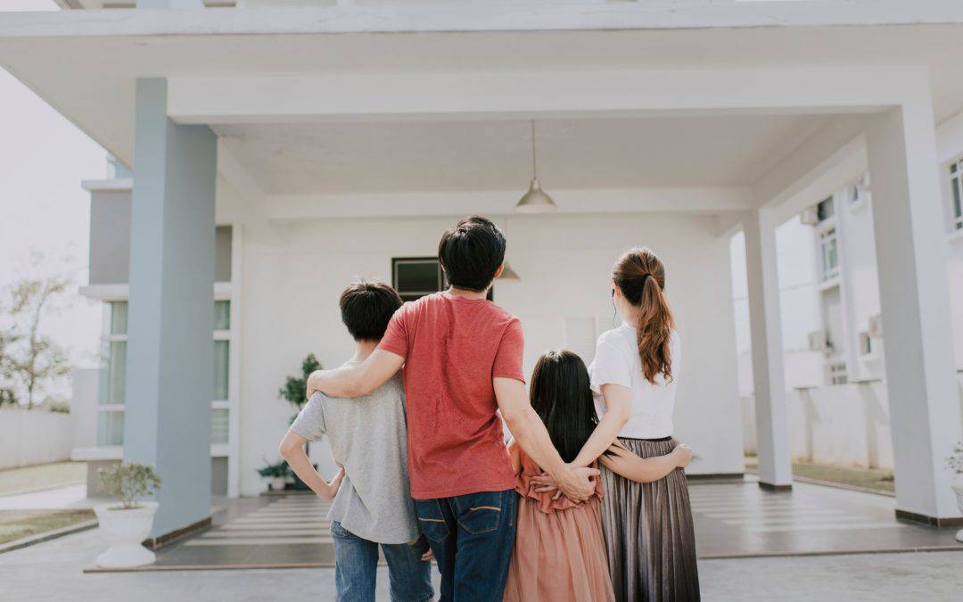 Spacious family home with a covered porch and contemporary design. Perfect for outdoor gatherings an.