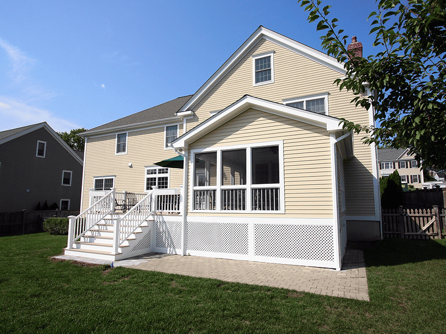 Beautiful new residential home with a spacious porch and modern siding. Perfect example of quality c.