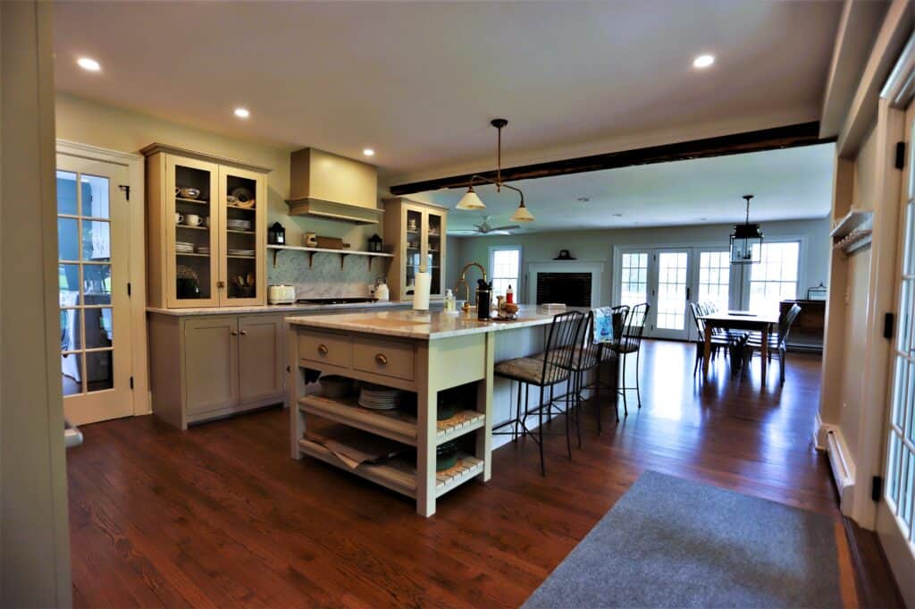 Bright and spacious kitchen with custom cabinetry and an open floor plan. Perfect for family gatheri.
