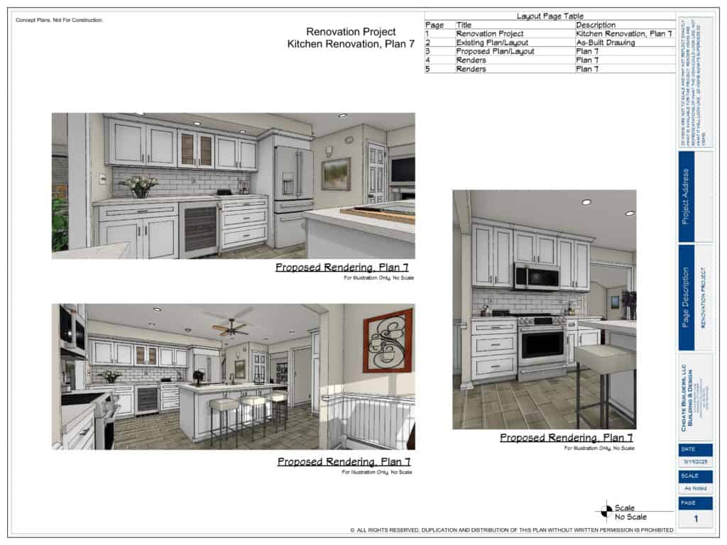 Modern kitchen renovation with white cabinets and stainless steel appliances.